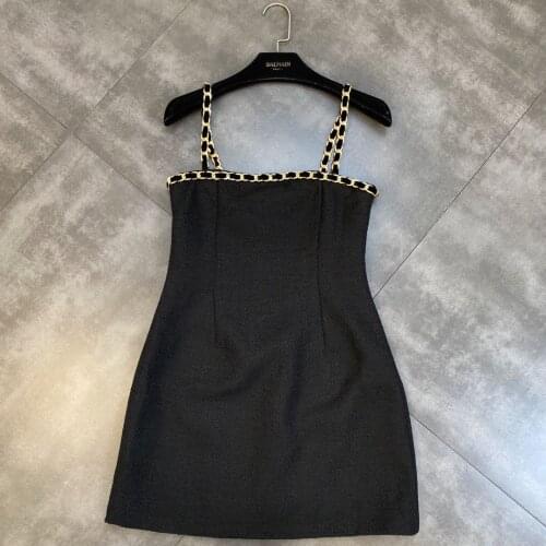 ZCSMLL Korean Fashion Mini Length Dresses Sleeveless Square Collar 2021 New Summer Autumn Solid Color Women Dress Tide