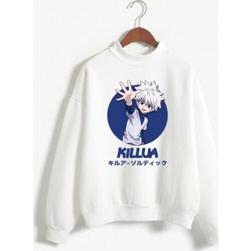 Harajuku Anime Hunter X Hunter Print Tops Hoodies Womens Clothes Sweatshirts