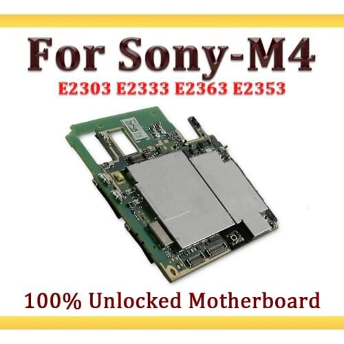 100% Unlocked Used For Sony Xperia M4 Aqua E2303 E2333 E2363 E2353 Motherboard,High Quality For Sony Xperia M4 Aqua Logic Board