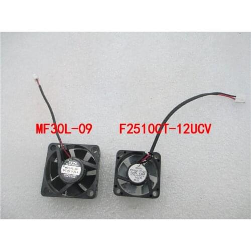 3pcs fan for MF30L-09 3010 30X30X10MM 9V 0.04A F2510CT-12UCV 2510 25X25X10MM 12V 0.04A