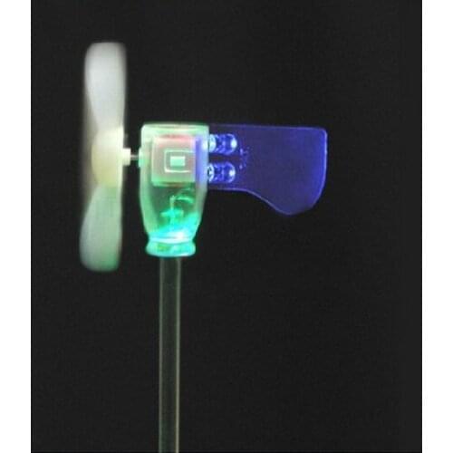 30PCS/LOT Smallest Mini Wind Turbines Generator LED Teaching Tools Sample Model