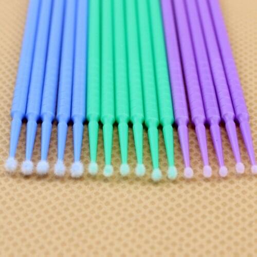 400PCS/4Bottles Dental Disposable Micro Applicator Brush Bendable Brushes Applicators Micro Dentistry Odontologia Extension Tool