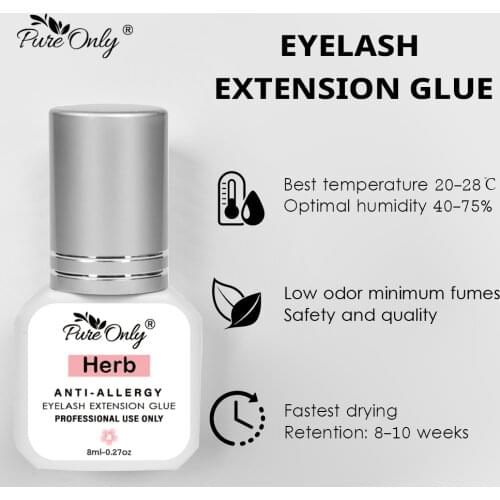 Lash Adhesive Glue Private Label 1 Sec Eyelash Extension Glue Waterproof Professional Sensitive Eye Lashes Glue Long Lasting 8ml