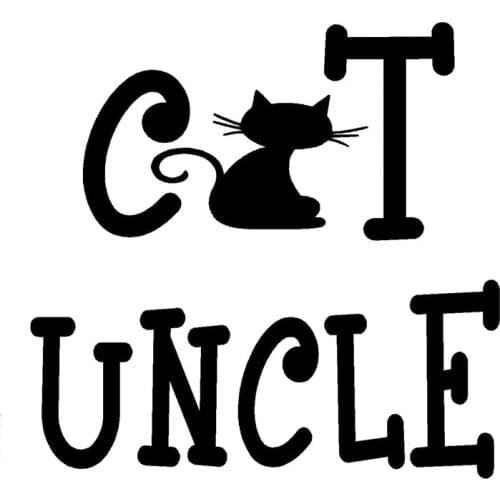 Car -covers Funny Cat Uncle Animal Vinyl JDM Decal Car Window Door Truck Bumper Motorcycle DieWords Cars Cool Jdm