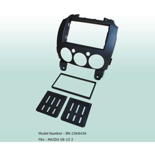 Car Fascias 2 Din Radio Audio Panel Frame Dash Kit For Mazda 2 2008 2009 2010 2011 2012 2013 2014 2015
