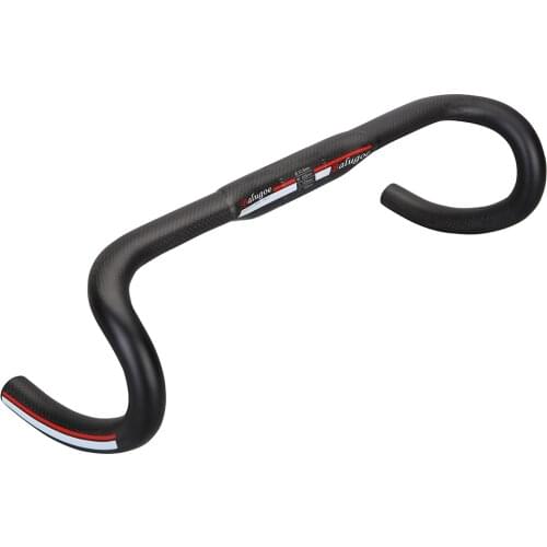 EC90 Newest 1 pc Carbon Fiber Road Bike Handlebar Matt black curved grooves Drop Handle Bars 3K Matt 31.8*380/400/420/440mm