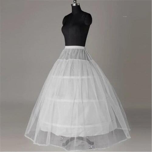 Plus size In Stock Hot Sale 3 Hoop Ball Gown Bone Full Crinoline Petticoats For Wedding Dress Wedding Skirt Accessories Slip
