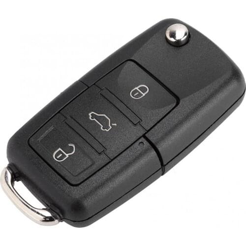 3 Button Car Remote Folding Flip Key Fob Case Blade Cover Shell Fit for GOLF PASSAT Bora Car Styling Key Fob Case