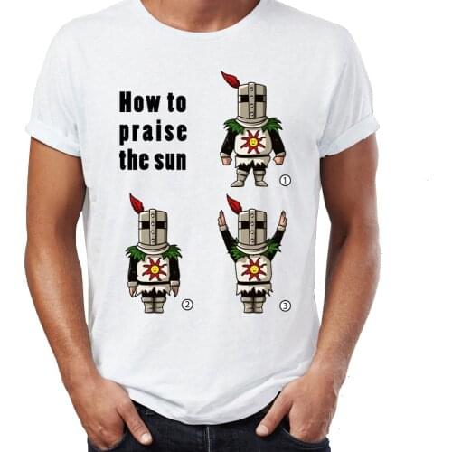 Mens T Shirt Dark Souls How To Praise The Sun Awesome Artwork Printed Tee
