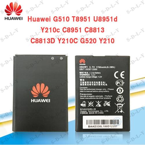 In Stock!HB4W1H Battery for Huawei Ascend G510 Y210 Y210-0151 Y210C C8813 T8951 U8685D U8951D