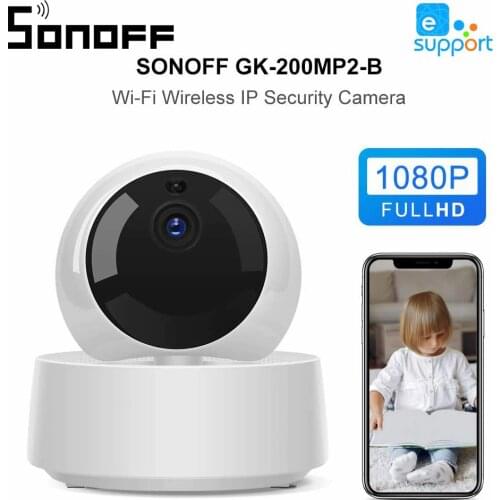 SONOFF GK-200MP2-B Smart Mini Wifi Camera Wireless 1080P HD IP Camera 360 IR Night Vision Baby Monitor Surveillance Cameras