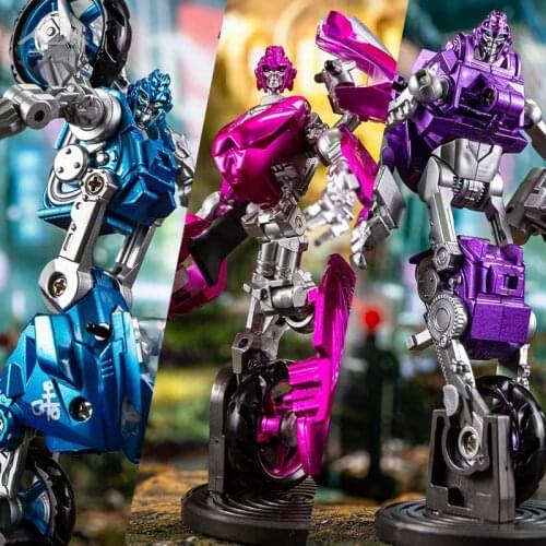 COMIC CLUB BMB Aoyi Transformation LS19 Arcee Elita-one Chromia Three Supersonic Sister Set Motorcycle Action Figure Robot toy