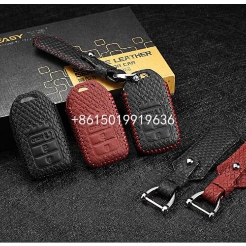 Leather Key Cover for honda crv 2015 2.4L urv 240 turbo avancier 240 370 turbo holder case