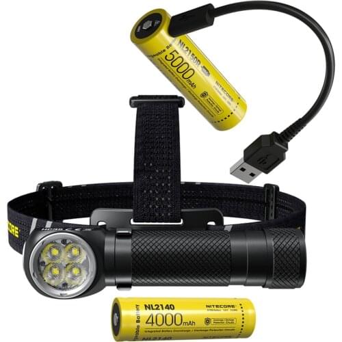 NITECORE HC35 USB Rechargeable Headlamp 4* XP-G3 S3 LEDs max 2700 lumen beam throw 134 meter bike head light search headlamp
