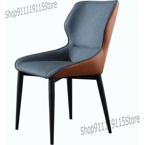 Nordic Dining Chair Desk Chair Family Modern Simple Dining Chair Iron Art Back Chair Creative Light Luxury Net Red Chair