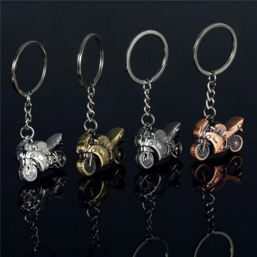 New Metal Classic 3D simulation model of Motorcycle Keychains Rings Metal Holder key chain Keyring For Man Women Creative Gift