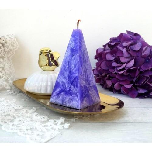 Pyramid Square Pointed Cone Plastic Candle Mold Round Triangle Pointed Candle Mould