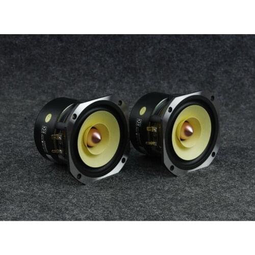 HIFI 2pcs 4 inch fever full range speaker full-tone speaker cast aluminum frame high pitch delicate midrange