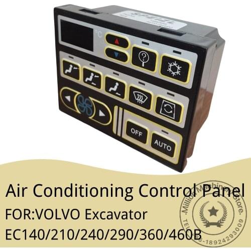 Air Conditioning AC A/C Control Controller Panel for Volv0 EC140B 210B 290 360B EC140 210 240 290 360 460B 480B 14530573