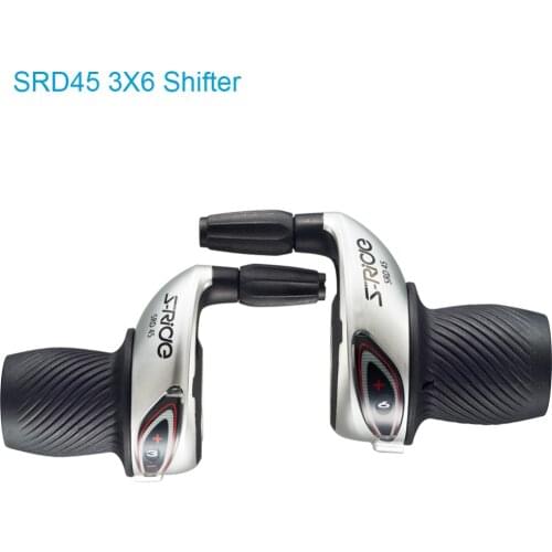 S-Ride MTB Bicycle 3x6 Speed Spring Shifting Twist Shifter Left & Right Twist Grip Gear Shifters Fit for Shimano SL-RS25