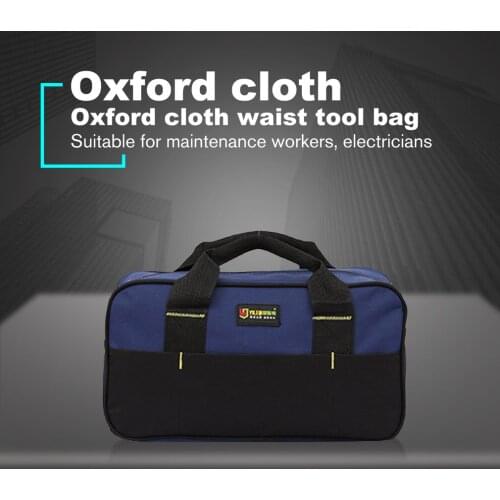 Large Capacity Tool Bags Handbag Waterproof Oxford cloth Electrician Bag Plastic Bottom Mens Oblique Bag Tool