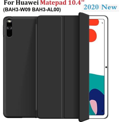 Ultra Slim Case For Huawei MatePad 10.4 BAH3-W09 BAH3-AL00 Tablet PC Stand Tri- folding Cover for Huawei Cover Protector Shell