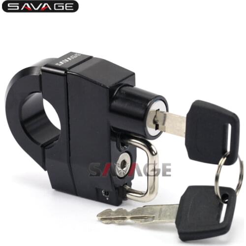 25mm Handlebar Universal Helmet Lock For HONDA VT 400 600 750 1100 1300 C/DC/RS SHADOW VTX 1800 1300 C/R/S/T/F/N/CX