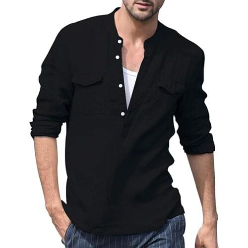 YANGERKADI Mens Linen Shirts