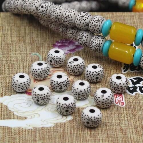 100pcs/lot Handmade Craft Resin Drum Beads 9x7mm Beading Decoration Charm Spacer Materials DIY Jewelry Making Women/Men Bracelet