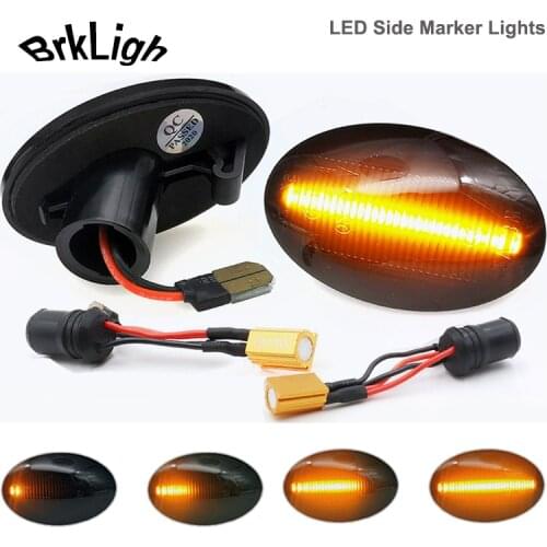 2Pcs Car Dynamic LED Side Marker Light Indicator Repeater Lamps For Opel Meriva A Corsa C B Astra F Combo C Tirgra A Sintra