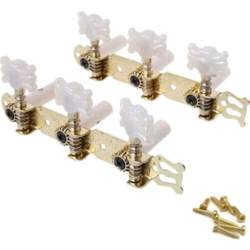 2Pcs Tuning Keys Pegs Machine Heads Steel Goden Tone Tuners for Classical Guitar