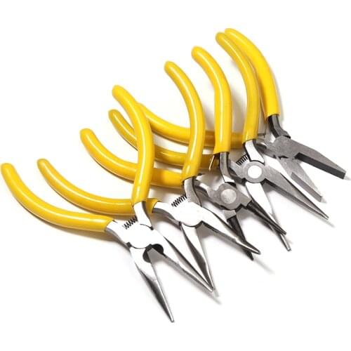 9 Styles Stainless Steel Jewelry Pliers Hand Tools Round Nose End Cutting Wire Pliers For Jewelry Making Handmade Accessories