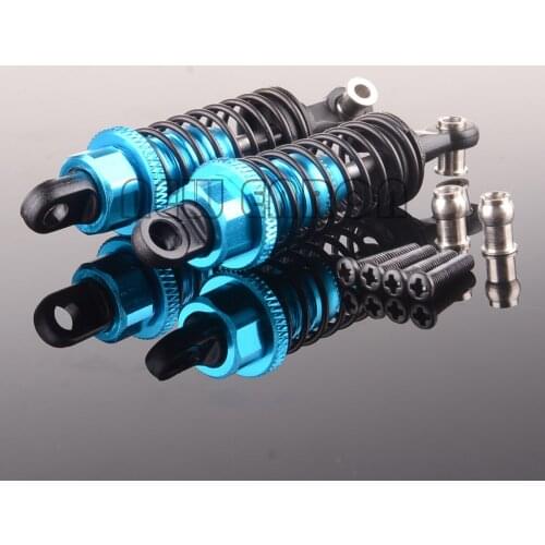 2Pcs Aluminum 45 to 55MM Front Shock Absorber Damper 580018 Metal For RC Wltoys HSP 1/18 Car A949-55 4WD Off-Road Truck Parts