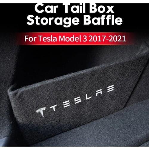 Car Storage Baffle For Tesla Model 3 2017-2021 Trunk Partition Car Tail Box Baffle Finishing Accessories Model Three