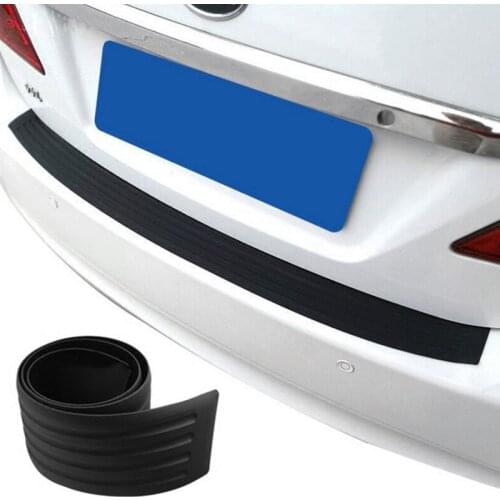 1Set Black Rubber Rear Guard Bumper Protector Trim Covers Sticker For Mercedes Benz A200 A180 B180 B200 CLA GLA AMG A B C E S C