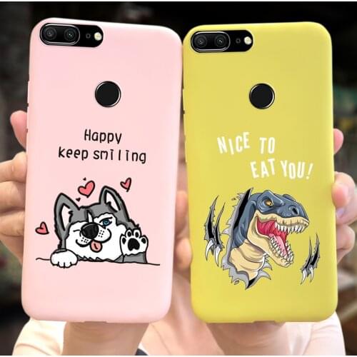 For Huawei Honor 9 Lite Case Cover Honor 9 Phone Case Cute Dinosaur Cartoon Soft TPU Back Coque For Honor 9 Lite Silicone Bumper
