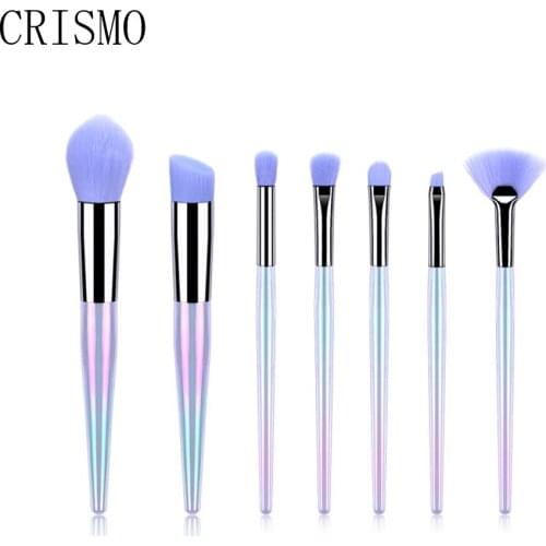 CRISMO 7PCS Professional Makeup Brush Set Blending Brush Powder Eye Shadow Foundation Cosmetic Make Up Brushes Pincel Maquiagem