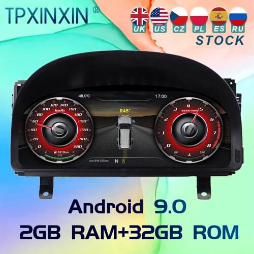 For Toyota Alphard 20 2008-2014 Android 9 Car Ditigal Cluster LCD Dashboard Instrument Panel Multifunctional Multimedia Player