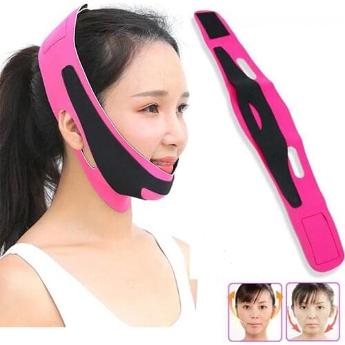 Elastic Face Slimming Bandage V Line Face Shaper Women Chin Cheek Lift Up Belt Facial Massage Band Face Skin Care Beauty Tools