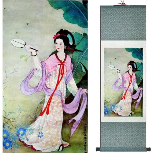 Pretty girl painting Chinese Art Painting Home Office Decoration Chinese painting art figure painting 20190816017