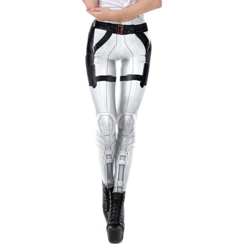 3D Printed Anime Womens Thin High-Waist Leggings Comfortable Breathable Polyester Female Peach Tight Pants Cosplay Show