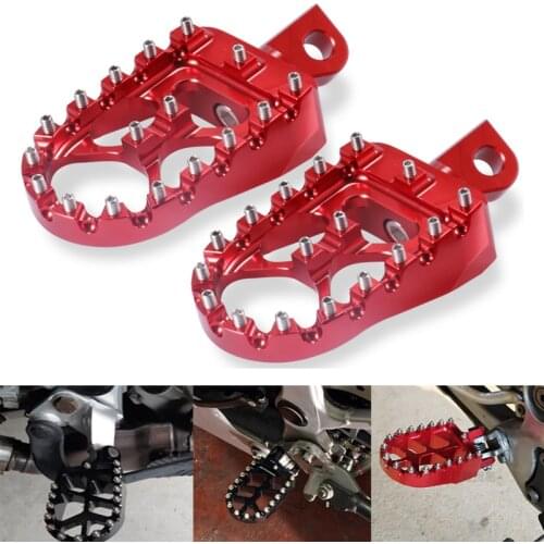 Motorcycle Aluminum Footrest for Cafe Racer Bobber Honda Scooter Foot Rests Moto Retro Black Foot Pedals Motor Vintage Foot Pegs