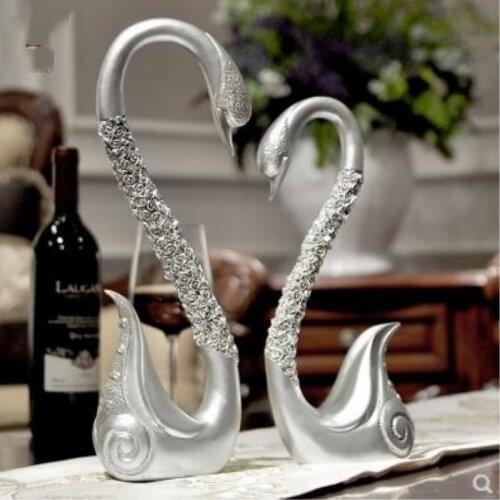 LOVE GIFT, COUPLE SWAN ORNAMENTS, WEDDING GIFTS, CREATIVE ANIMAL CRAFTS, EUROPEAN AND AMERICAN STYLE