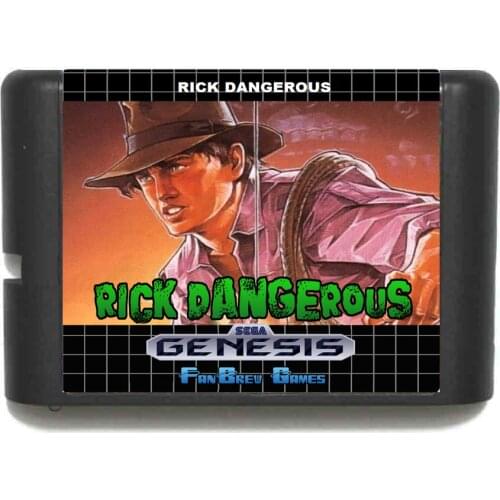 Rick Dangerous 16 bit MD Game Card For Sega Mega Drive For Genesis