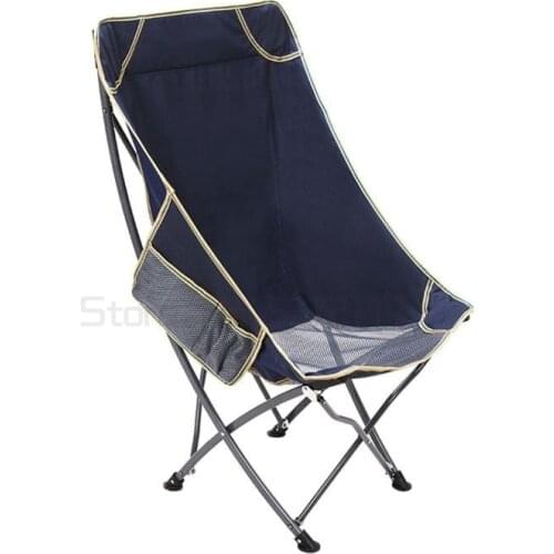 Outdoor portable folding chair net red back fishing chair stool leisure beach lounge chair lunch chair