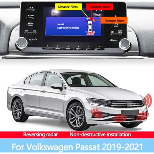 Built-In Installation Front Rear Radar Sound Alarms For Car Reversing Images Suitable For Volkswagen Passat 2019-2021