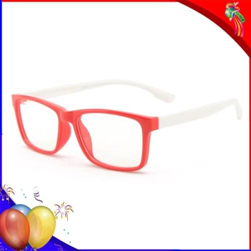 High Quality Anti Blue Glasses for Children Anti Eyestrain Boys Girls Square Reading Gaming Blue Light Filter Glasses UV400
