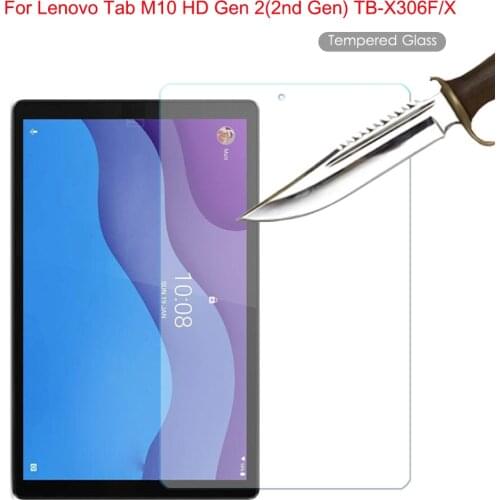 Tempered Glass For Lenovo Tab M10 HD Gen 2 (2nd Generation) TB-X306F TB-X306X TB-X306M/N 10.1'' Screen Protector Glass Film