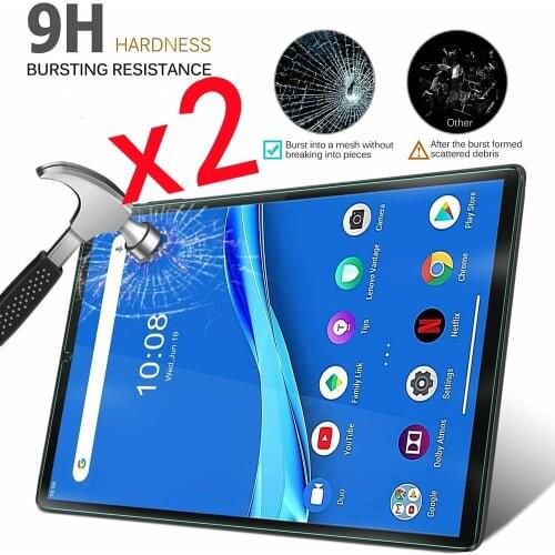 2Pcs Tablet Tempered Glass Screen Protector Cover for Lenovo Tab M10 Plus TB-X606F/TB-X606X 10.3 Inch Protective Film