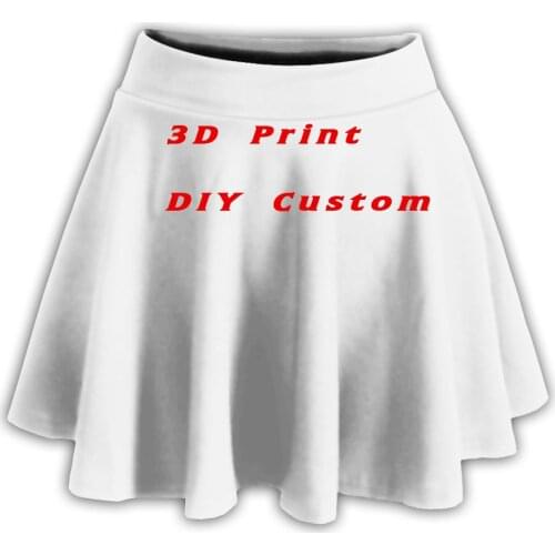 Full 3D Print DIY Custom Women elgant/casual/sexy/boho skirts Cosplay party skirt kawaii Female Mini Skirts short under wear